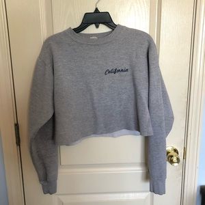 Brandy Melville Cropped Sweatshirt